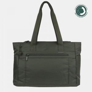 Women's Hedgren Achiever Tote Bags Dark Green | TZE652BZ