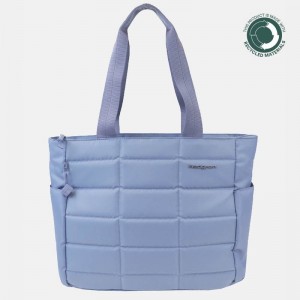 Women's Hedgren Camden Tote Bags Light Blue | CWW4750ZE