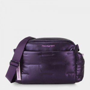 Women's Hedgren Cozy Shoulder Bags Purple Deep Blue | OXL6457ZD