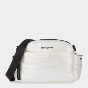 Women's Hedgren Cozy Shoulder Bags White | HHC4778WJ