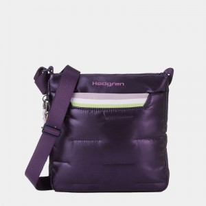 Women's Hedgren Cushy Crossbody Bags Purple Deep Blue | DOX531PB