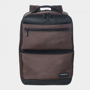 Women's Hedgren Drive Backpacks Brown Black | SRB3963IG