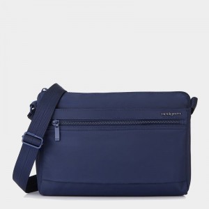 Women's Hedgren Eye Medium Shoulder Bags Dark Blue | KID8999CQ