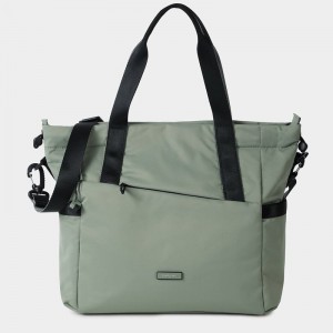 Women's Hedgren Galactic Tote Bags Green | UOP1475WT