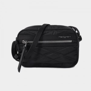 Women's Hedgren Maia Crossbody Bags Black | POQ9319LP