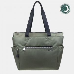 Women's Hedgren Margaret Sustainably Made Tote Bags Green | UIY5294WP