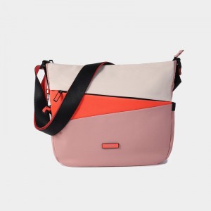 Women's Hedgren Milky Way Crossbody Bags Pink Orange | BCV7079EZ