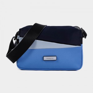 Women's Hedgren Neutron Small Crossbody Bags Blue | OAZ9034MU