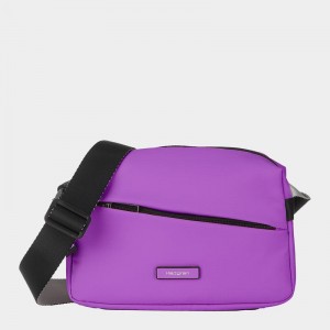 Women's Hedgren Neutron Small Crossbody Bags Purple | DRK7069TI