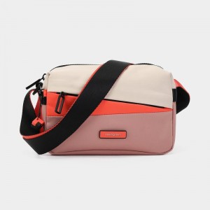 Women's Hedgren Neutron Small Crossbody Bags Pink Orange | LLP4659PO