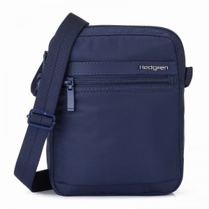 Women's Hedgren Rush Crossbody Bags Dark Blue | ABG6544IL