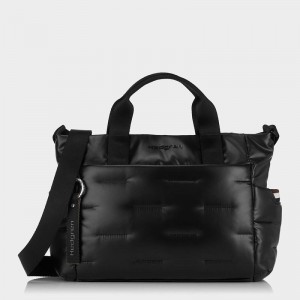 Women's Hedgren Softy Handbag Black | ESC416OP