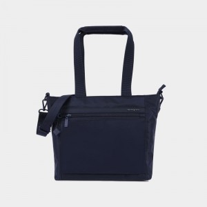 Women's Hedgren Zoe Tote Bags Dark Blue | HYP1320GO