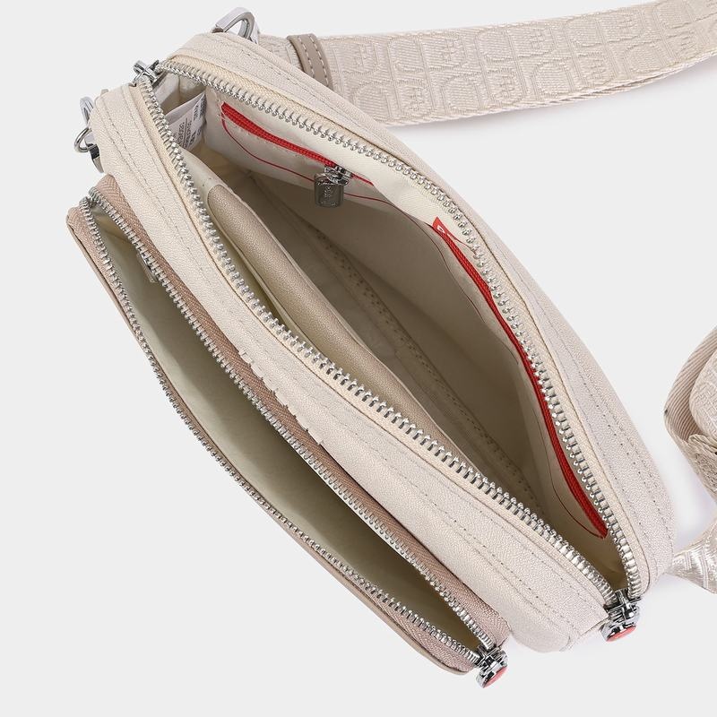 Women's Hedgren Americano Belt Bags Beige | QPE3189NS