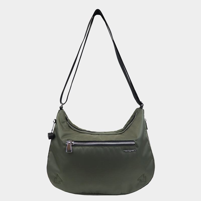 Women's Hedgren Ann Crossbody Bags Dark Green | JEH4637EU