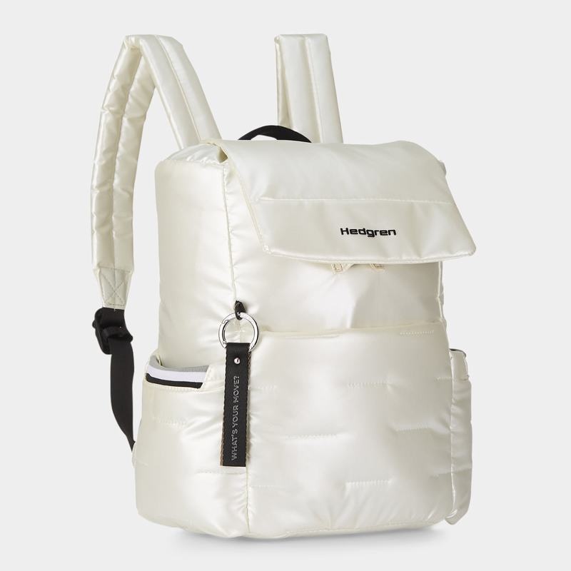 Women's Hedgren Billowy Backpacks White | TAH4916HP