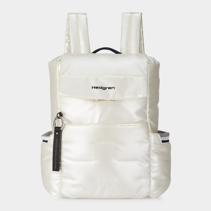 Women\'s Hedgren Billowy Backpacks White | TAH4916HP