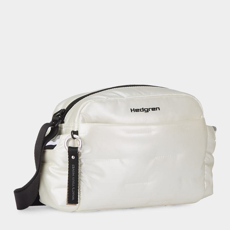 Women's Hedgren Cozy Shoulder Bags White | HHC4778WJ