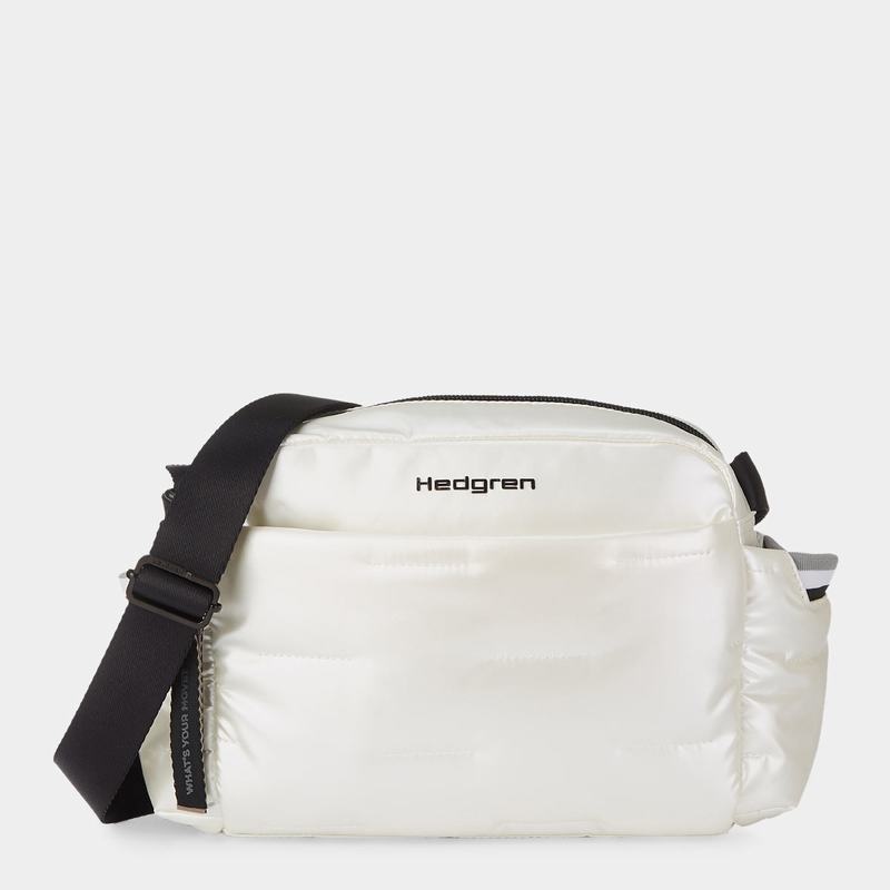 Women\'s Hedgren Cozy Shoulder Bags White | HHC4778WJ