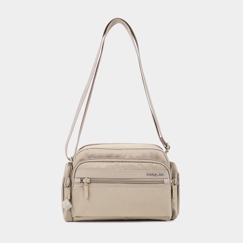 Women's Hedgren Emily Crossbody Bags Beige | ZWH9553FN