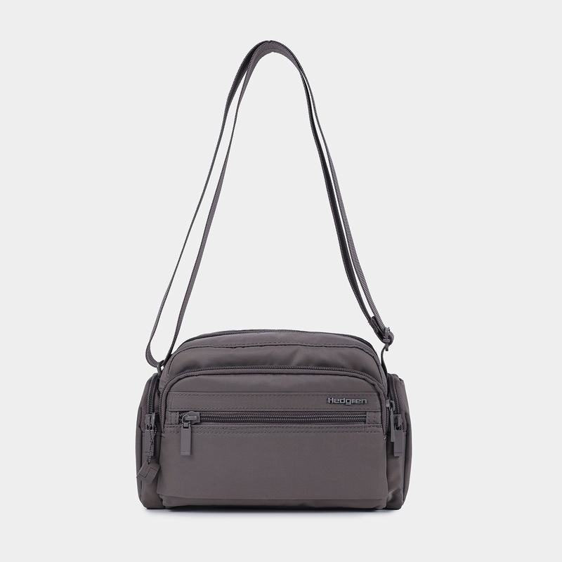 Women's Hedgren Emily Crossbody Bags Grey Brown | LIW9467KR