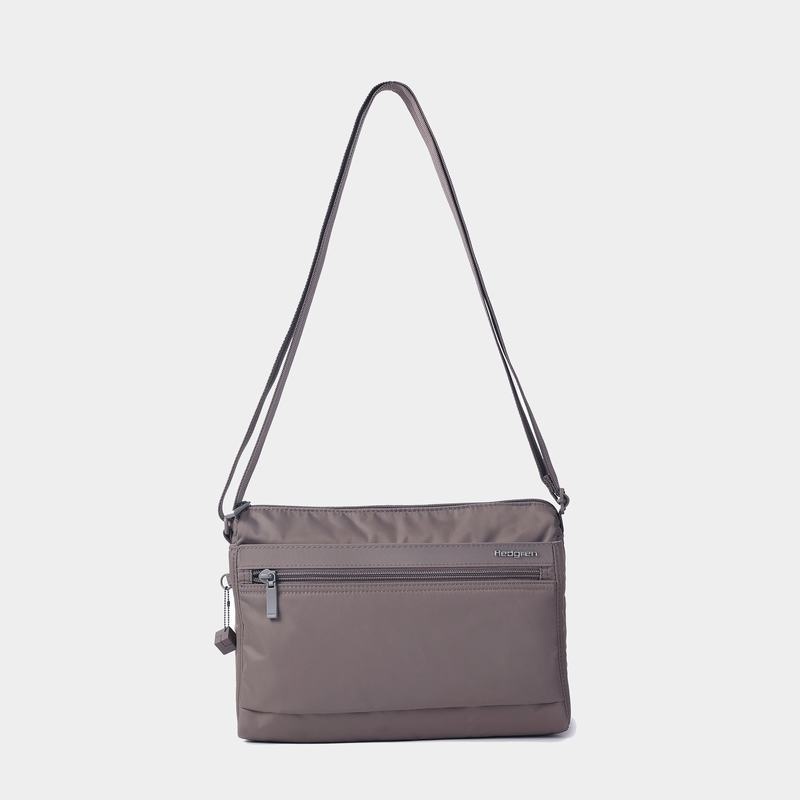 Women's Hedgren Eye Medium Shoulder Bags Grey Brown | KYW5924BS