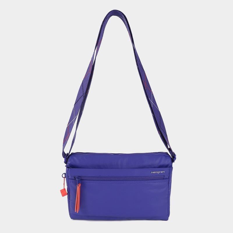 Women's Hedgren Eye Medium Shoulder Bags Royal Blue | CFJ6139CQ