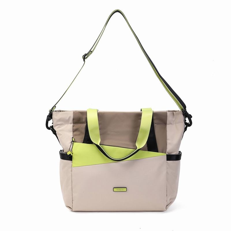 Women's Hedgren Galactic Tote Bags Beige | AIU5986FM