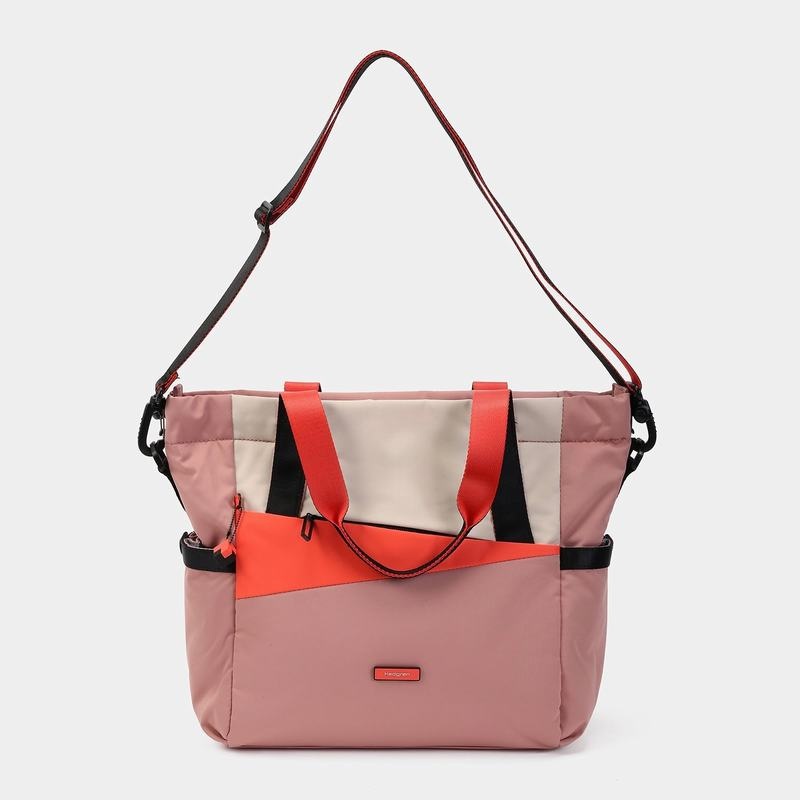 Women's Hedgren Galactic Tote Bags Pink Orange | ITY627KL