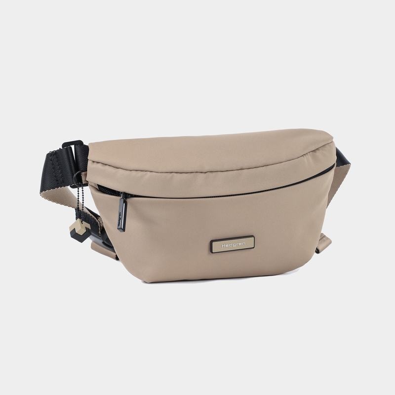 Women's Hedgren Halo Belt Bags Grey Beige | FIN8224BX