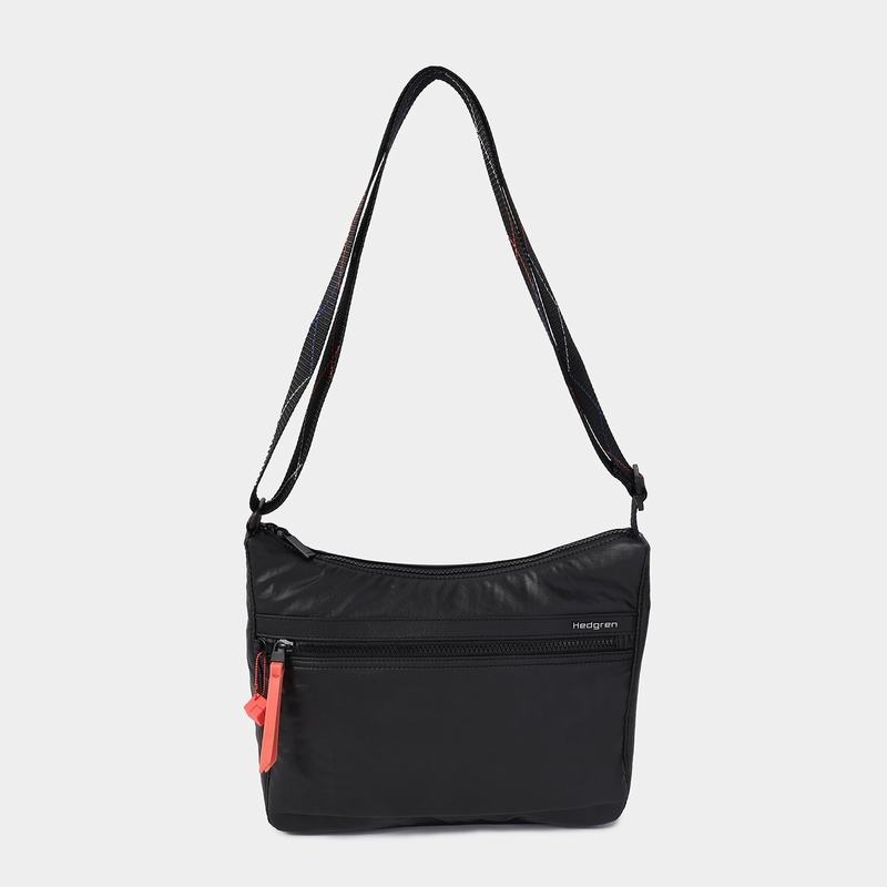 Women's Hedgren Harpers Crossbody Bags Black Coral | LJY6447US