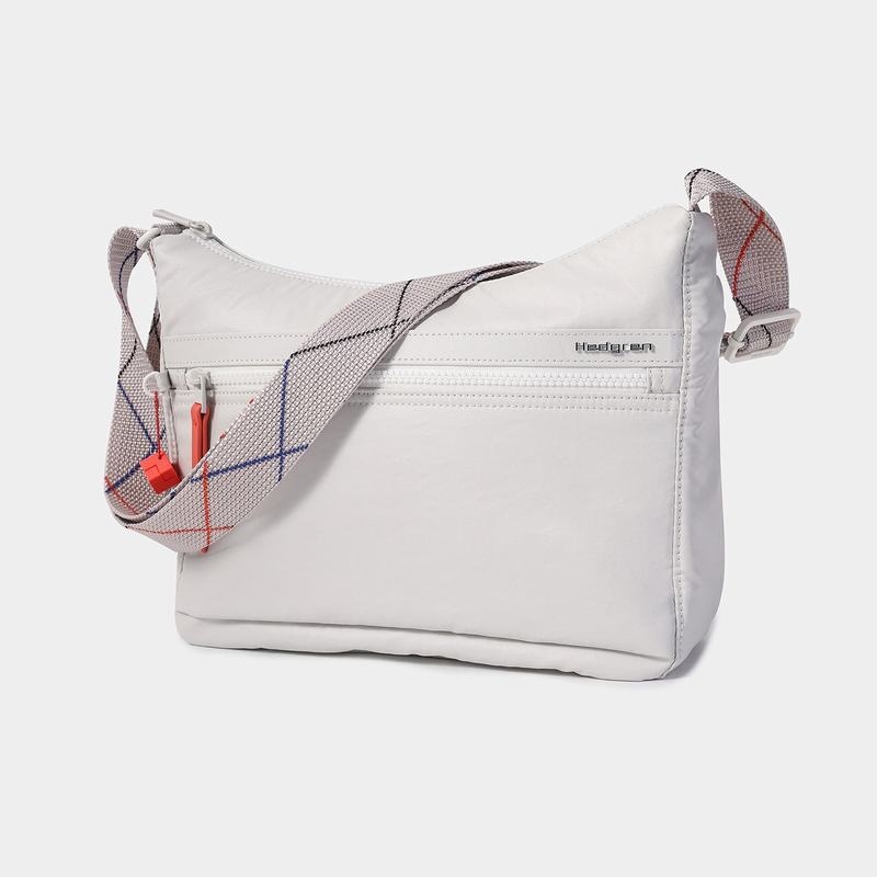 Women's Hedgren Harpers Crossbody Bags White Grey | ELZ7882EI