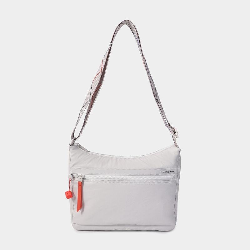 Women's Hedgren Harpers Crossbody Bags White Grey | ELZ7882EI