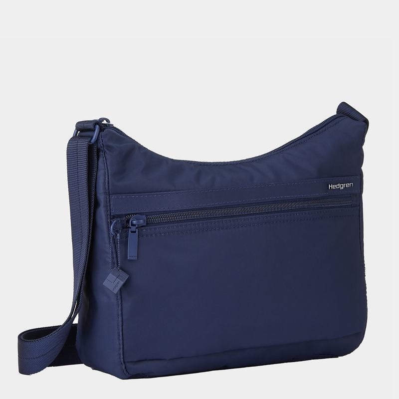 Women's Hedgren Harper's Rfid Shoulder Bags Dark Blue | USQ7628AL