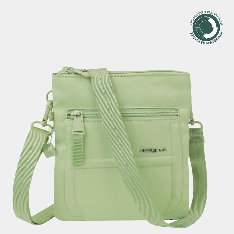 Women\'s Hedgren Helm Crossbody Bags Light Green | ILE1042QU