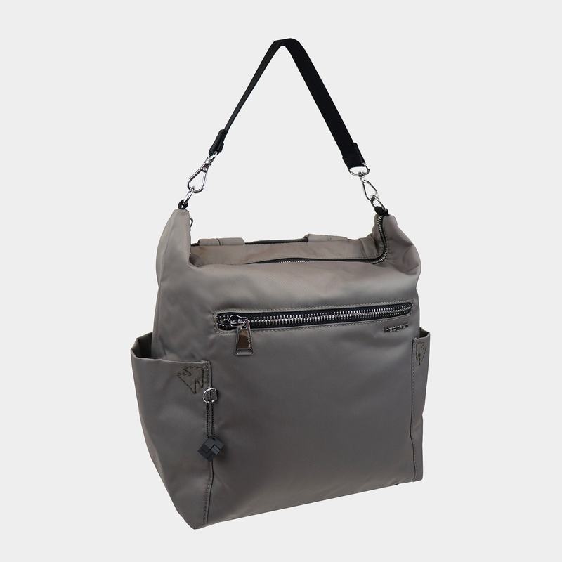 Women's Hedgren Kate Sustainably Made Convertible Tote Bags Grey Brown | SLO5254GQ