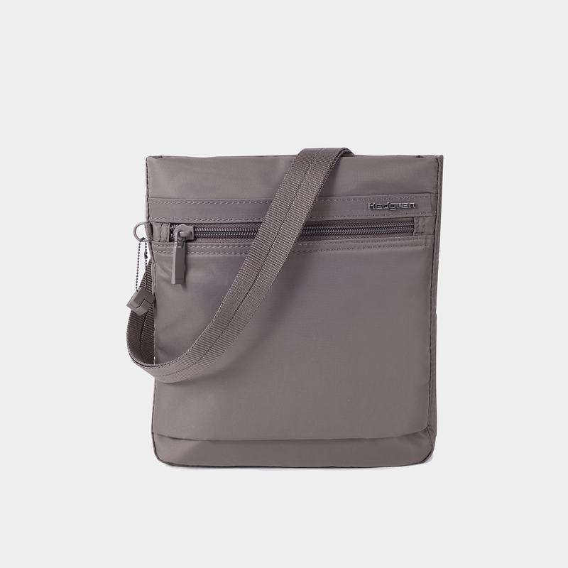 Women\'s Hedgren Leonce Shoulder Bags Grey Brown | VHL7834WQ