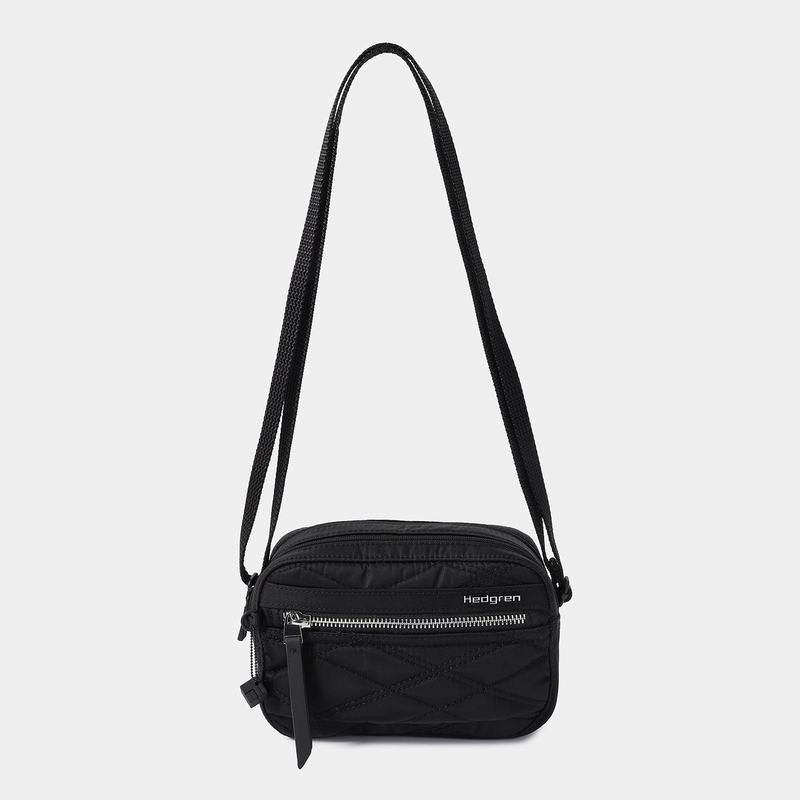 Women's Hedgren Maia Crossbody Bags Black | POQ9319LP