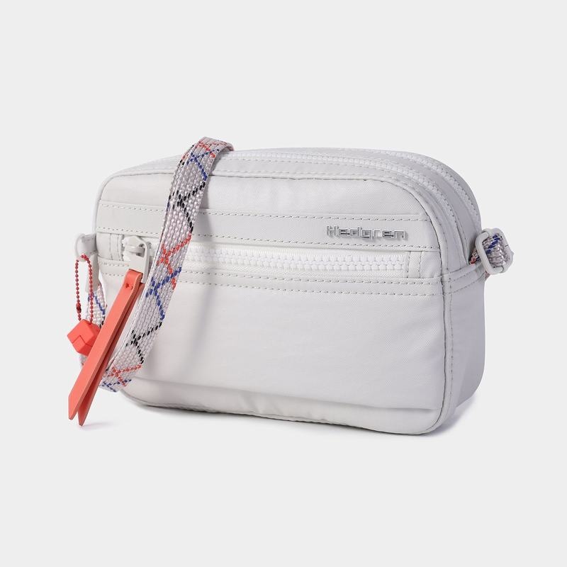 Women's Hedgren Maia Crossbody Bags White Grey | COS9625RJ