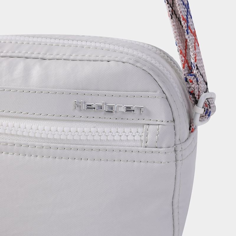 Women's Hedgren Maia Crossbody Bags White Grey | COS9625RJ