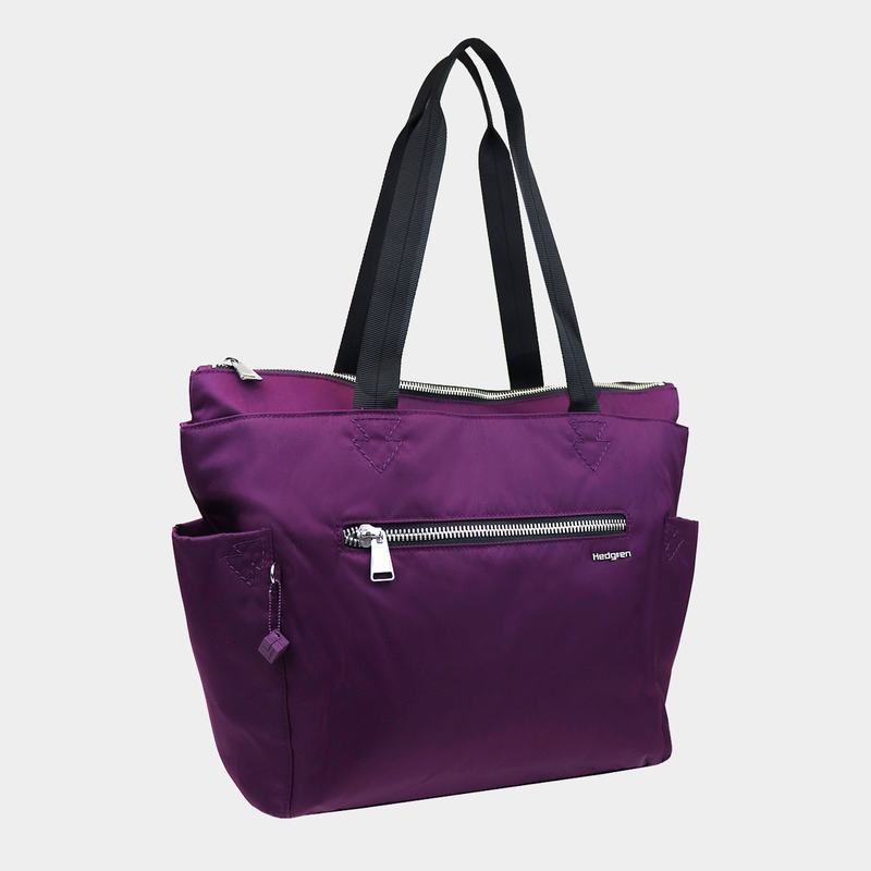 Women's Hedgren Margaret Sustainably Made Tote Bags Purple | BKX734QM