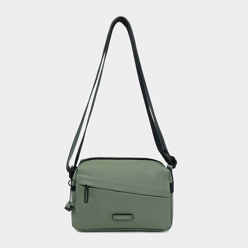 Women's Hedgren Neutron Small Crossbody Bags Green | GNC7853DU