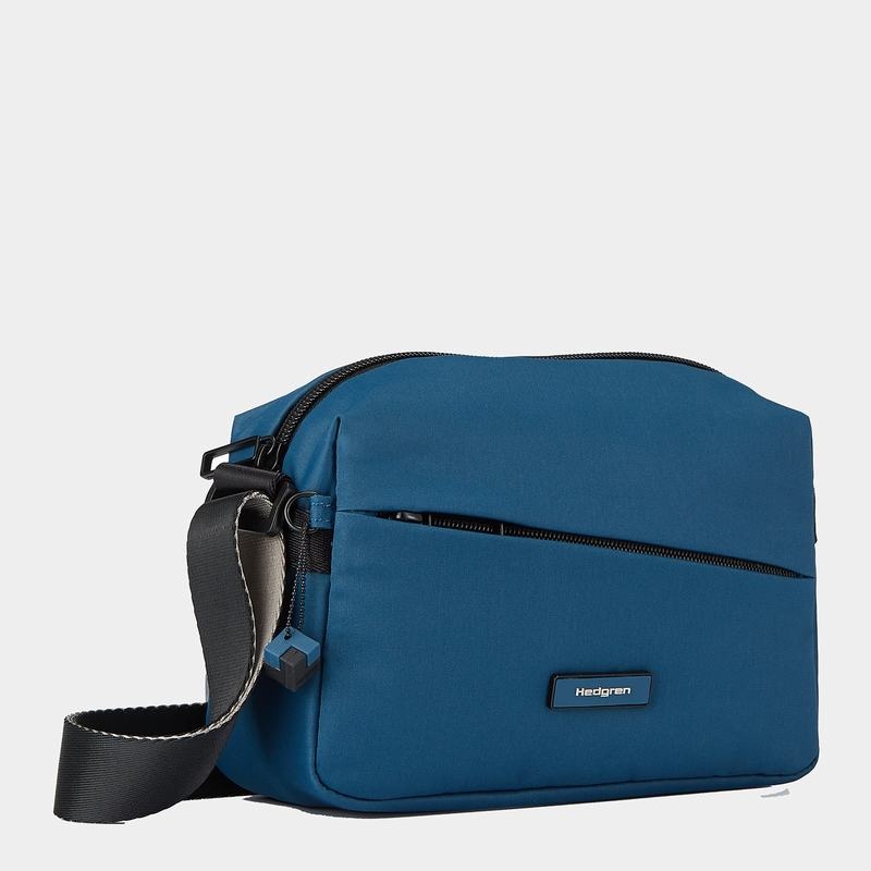 Women's Hedgren Neutron Small Crossbody Bags Blue | GOO919LC