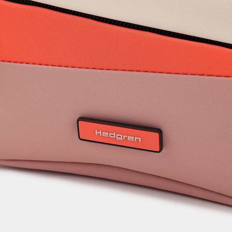 Women's Hedgren Neutron Small Crossbody Bags Pink Orange | LLP4659PO