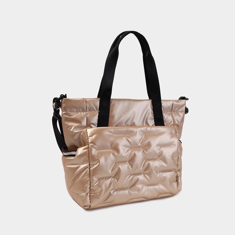 Women's Hedgren Puffer Tote Bags Beige | GAP9661ZS