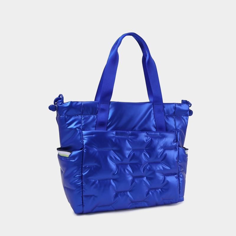 Women's Hedgren Puffer Tote Bags Blue | UVF3466ZI