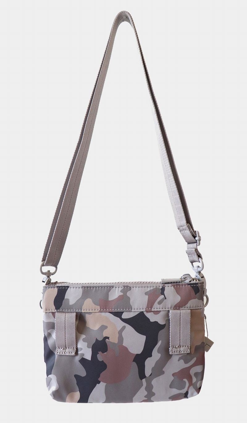 Women's Hedgren Rain Sustainably Made Crossbody Bags Grey Camo | QOK415UE