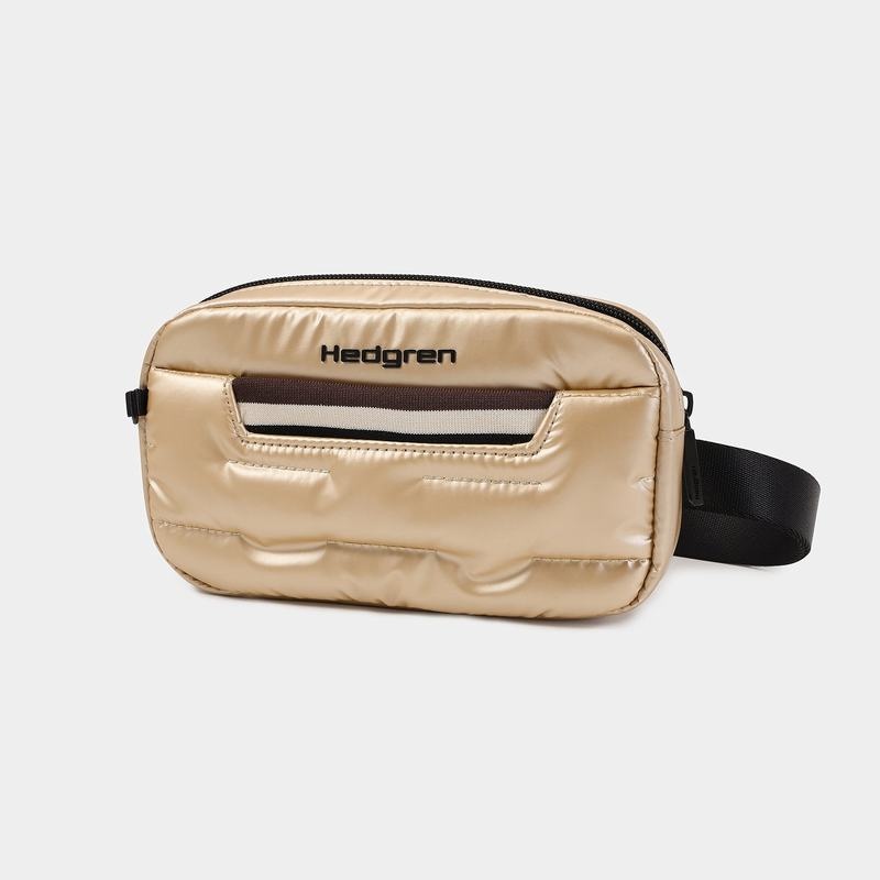 Women's Hedgren Snug Belt Bags Beige | ZHN4481TK