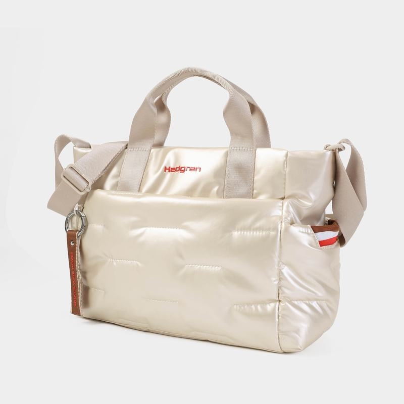 Women's Hedgren Softy Handbag Beige | KFK239LS