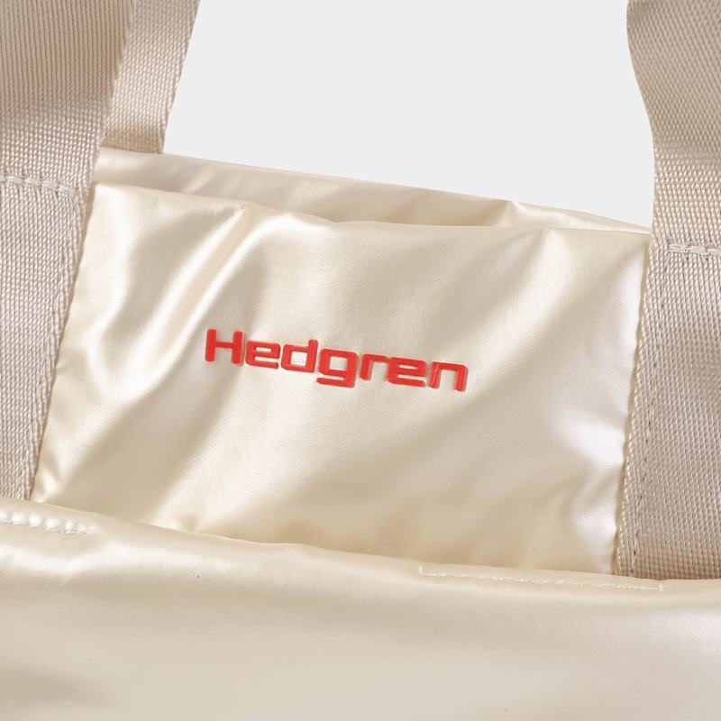 Women's Hedgren Softy Handbag Beige | KFK239LS